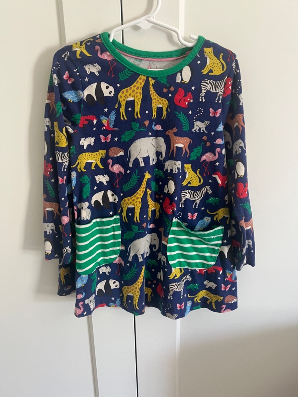 Mini Boden zoo animals dress
